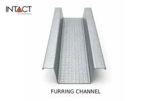 Furring channel sizes for UAE gypsum ceiling systems