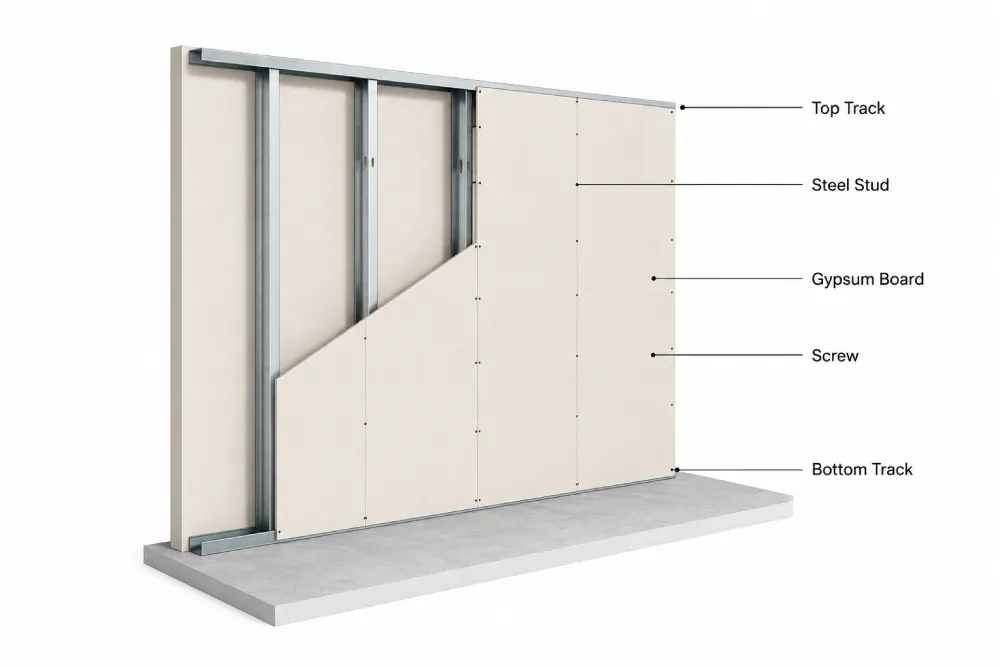 Gypsum board thickness guide for UAE construction projects